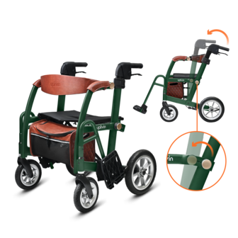 Rollator en rolstoel Glide 2 in 1