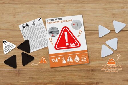 Burn Alert - Heat warning magneet