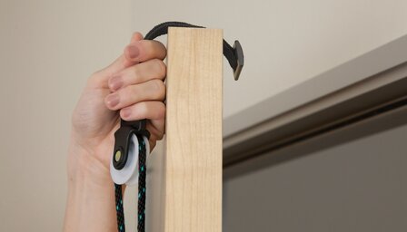 Armtrainer deurmontage - touw