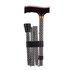 Opvouwbare wandelstok - etched black_